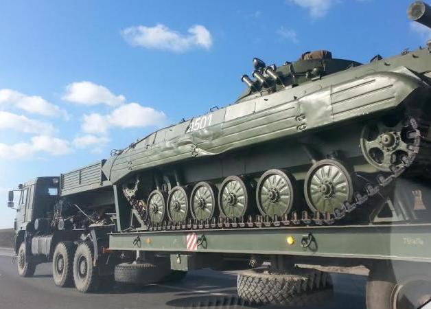 Военная техника на трассе М23 «Ростов-Таганрог» 
