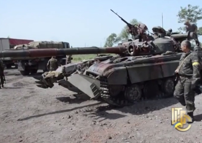  Т-64 ВС Украины после боя