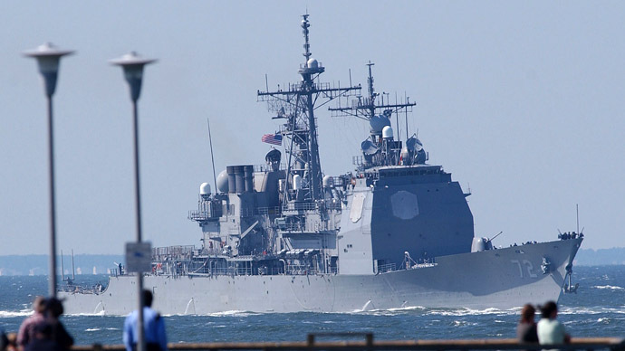  USS Vella Gulf cruiser (Reuters/Chip East) 